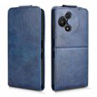 For TCL 60 SE NxtPaper 5G Magnetic Vertical Flip Leather Phone Case with Buckle(Blue) - 2