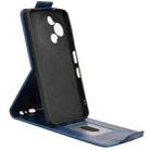 For TCL 60 SE NxtPaper 5G Magnetic Vertical Flip Leather Phone Case with Buckle(Blue) - 3