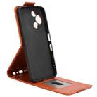 For TCL 60 SE NxtPaper 5G Magnetic Vertical Flip Leather Phone Case with Buckle(Brown) - 3