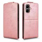 For Tecno Pop 10 / Infinix Smart 10 4G Magnetic Vertical Flip Leather Phone Case with Buckle(Rose Gold) - 2