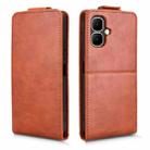 For Tecno Pop 10 / Infinix Smart 10 4G Magnetic Vertical Flip Leather Phone Case with Buckle(Brown) - 2