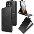 For Tecno Pova 7 4G Magnetic Vertical Flip Leather Phone Case with Buckle(Black) - 1