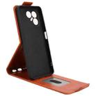 For Tecno Pova 7 4G Magnetic Vertical Flip Leather Phone Case with Buckle(Brown) - 3