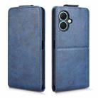 For Tecno Spark Go 2 Magnetic Vertical Flip Leather Phone Case with Buckle(Blue) - 2