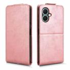 For Tecno Spark Go 2 Magnetic Vertical Flip Leather Phone Case with Buckle(Rose Gold) - 2