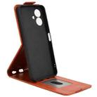 For Tecno Spark Go 2 Magnetic Vertical Flip Leather Phone Case with Buckle(Brown) - 3