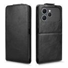 For Tecno Spark 40 4G Magnetic Vertical Flip Leather Phone Case with Buckle(Black) - 2