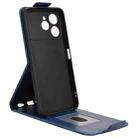 For Tecno Spark 40 4G Magnetic Vertical Flip Leather Phone Case with Buckle(Blue) - 3
