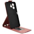For Tecno Spark 40 4G Magnetic Vertical Flip Leather Phone Case with Buckle(Rose Gold) - 3