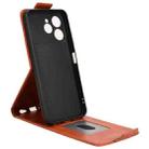 For Tecno Spark 40 4G Magnetic Vertical Flip Leather Phone Case with Buckle(Brown) - 3