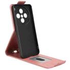 For vivo X200s 5G Magnetic Vertical Flip Leather Phone Case with Buckle(Rose Gold) - 3
