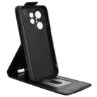 For vivo X200 FE / S30 Pro mini Magnetic Vertical Flip Leather Phone Case with Buckle(Black) - 3
