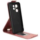 For vivo X200 FE / S30 Pro mini Magnetic Vertical Flip Leather Phone Case with Buckle(Rose Gold) - 3