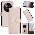 For ZTE Blade A75 5G / Nubia Focus Triangle Pattern Buckle Clasp Leather Phone Case(Rose Gold) - 1