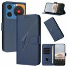For ZTE nubia Music Triangle Pattern Buckle Clasp Leather Phone Case(Royal Blue) - 1