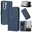 For ZTE nubia S 5G A403ZT Triangle Pattern Buckle Clasp Leather Phone Case(Royal Blue) - 1