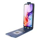 For ZTE Blade V70 Max Magnetic Vertical Flip Leather Phone Case with Buckle(Blue) - 3
