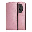 For ZTE Blade V70 Max Magnetic Vertical Flip Leather Phone Case with Buckle(Rose Gold) - 2