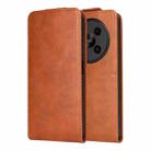 For ZTE Blade V70 Max Magnetic Vertical Flip Leather Phone Case with Buckle(Brown) - 2