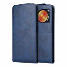 For ZTE nubia Music 2 Magnetic Vertical Flip Leather Phone Case with Buckle(Blue) - 2