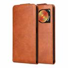 For ZTE nubia Music 2 Magnetic Vertical Flip Leather Phone Case with Buckle(Brown) - 2