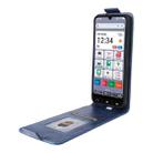 For ZTE Kantan Sumaho 4 A402ZT Magnetic Vertical Flip Leather Phone Case with Buckle(Blue) - 3