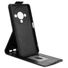 For ZTE Blade A76 5G Magnetic Vertical Flip Leather Phone Case with Buckle(Black) - 3