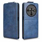 For ZTE Blade A76 5G Magnetic Vertical Flip Leather Phone Case with Buckle(Blue) - 2