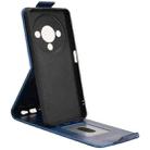 For ZTE Blade A76 5G Magnetic Vertical Flip Leather Phone Case with Buckle(Blue) - 3
