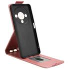 For ZTE Blade A76 5G Magnetic Vertical Flip Leather Phone Case with Buckle(Rose Gold) - 3