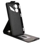 For ZTE nubia Neo 3 5G Magnetic Vertical Flip Leather Phone Case with Buckle(Black) - 3