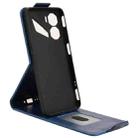 For ZTE nubia Neo 3 5G Magnetic Vertical Flip Leather Phone Case with Buckle(Blue) - 3