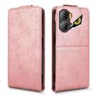 For ZTE nubia Neo 3 5G Magnetic Vertical Flip Leather Phone Case with Buckle(Rose Gold) - 2