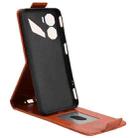 For ZTE nubia Neo 3 5G Magnetic Vertical Flip Leather Phone Case with Buckle(Brown) - 3
