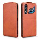 For ZTE nubia Neo 3 GT 5G Magnetic Vertical Flip Leather Phone Case with Buckle(Brown) - 2