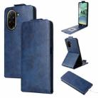 For Redmi A5 4G NFC 173.4mm Global Magnetic Vertical Flip Leather Phone Case with Buckle(Blue) - 1