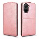 For Xiaomi Poco C71 / Redmi A5 4G 171.7mm Magnetic Vertical Flip Leather Phone Case with Buckle(Rose Gold) - 2
