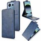 For Redmi Note 14S / Note 13 Pro 4G Magnetic Vertical Flip Leather Phone Case with Buckle(Blue) - 1