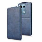 For Redmi Note 14S / Note 13 Pro 4G Magnetic Vertical Flip Leather Phone Case with Buckle(Blue) - 2