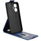For Redmi Turbo 4 Pro 5G Magnetic Vertical Flip Leather Phone Case with Buckle(Blue) - 3