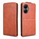 For Redmi Turbo 4 Pro 5G Magnetic Vertical Flip Leather Phone Case with Buckle(Brown) - 2