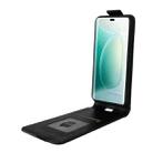 For Honor 400 Magnetic Vertical Flip Leather Phone Case with Buckle(Black) - 3