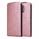 For Honor 400 Magnetic Vertical Flip Leather Phone Case with Buckle(Rose Gold) - 2