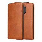 For Honor 400 Magnetic Vertical Flip Leather Phone Case with Buckle(Brown) - 2