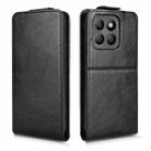 For Honor X8c 4G Magnetic Vertical Flip Leather Phone Case with Buckle(Black) - 2