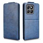 For Honor X8c 4G Magnetic Vertical Flip Leather Phone Case with Buckle(Blue) - 2