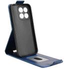 For Honor X8c 4G Magnetic Vertical Flip Leather Phone Case with Buckle(Blue) - 3
