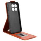 For Honor X8c 4G Magnetic Vertical Flip Leather Phone Case with Buckle(Brown) - 3