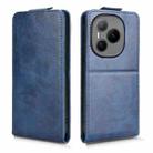 For Honor Power Magnetic Vertical Flip Leather Phone Case with Buckle(Blue) - 2