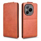For Honor Power Magnetic Vertical Flip Leather Phone Case with Buckle(Brown) - 2